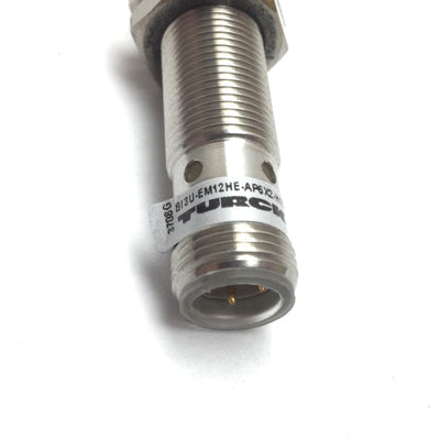 Used Turck BI3U-EM12HE-AP6X2-H1141/S1589 Inductive Proximity Sensor, 3mm 10-30VDC M12