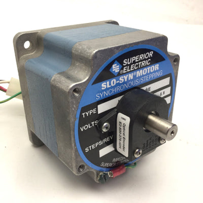 Used Superior Electric KLM091F13E Slo-Syn Stepper Motor, 200RPM, 6.6A, 1.26VDC