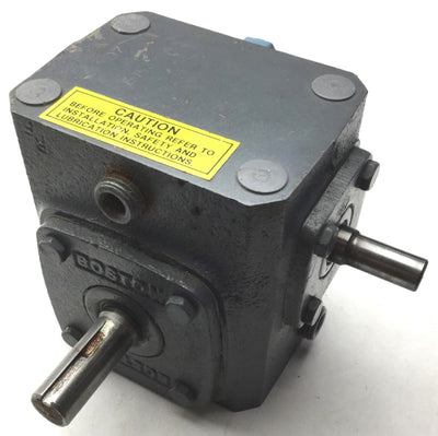 Used Boston Gear 71010G Gear Reducer Ratio: 10:1, .37HP, Output Torque: 123 in-lb