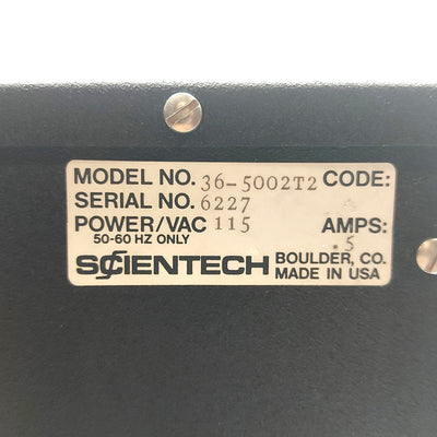 Used Scientech 365 LASER Power Meter & Sensor, Aperture ?1 1/8", 115VAC .5A 50/60Hz