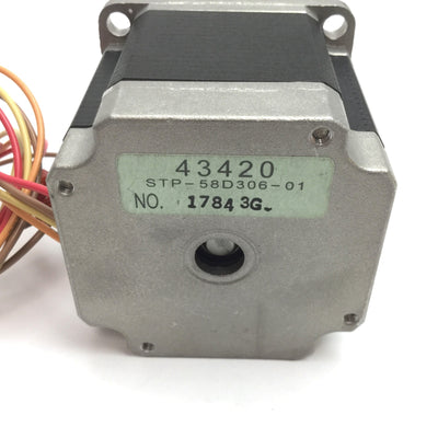 Used Zebra STP-58D306-01 43420 Stepper Motor, For 110Xi Series Thermal Label Printer