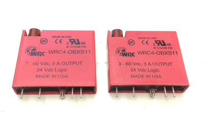 New Lot of 2 WRC4-OBXS11 Discrete I/O Modules, Input: 3-60VAC, Output: 24VDC