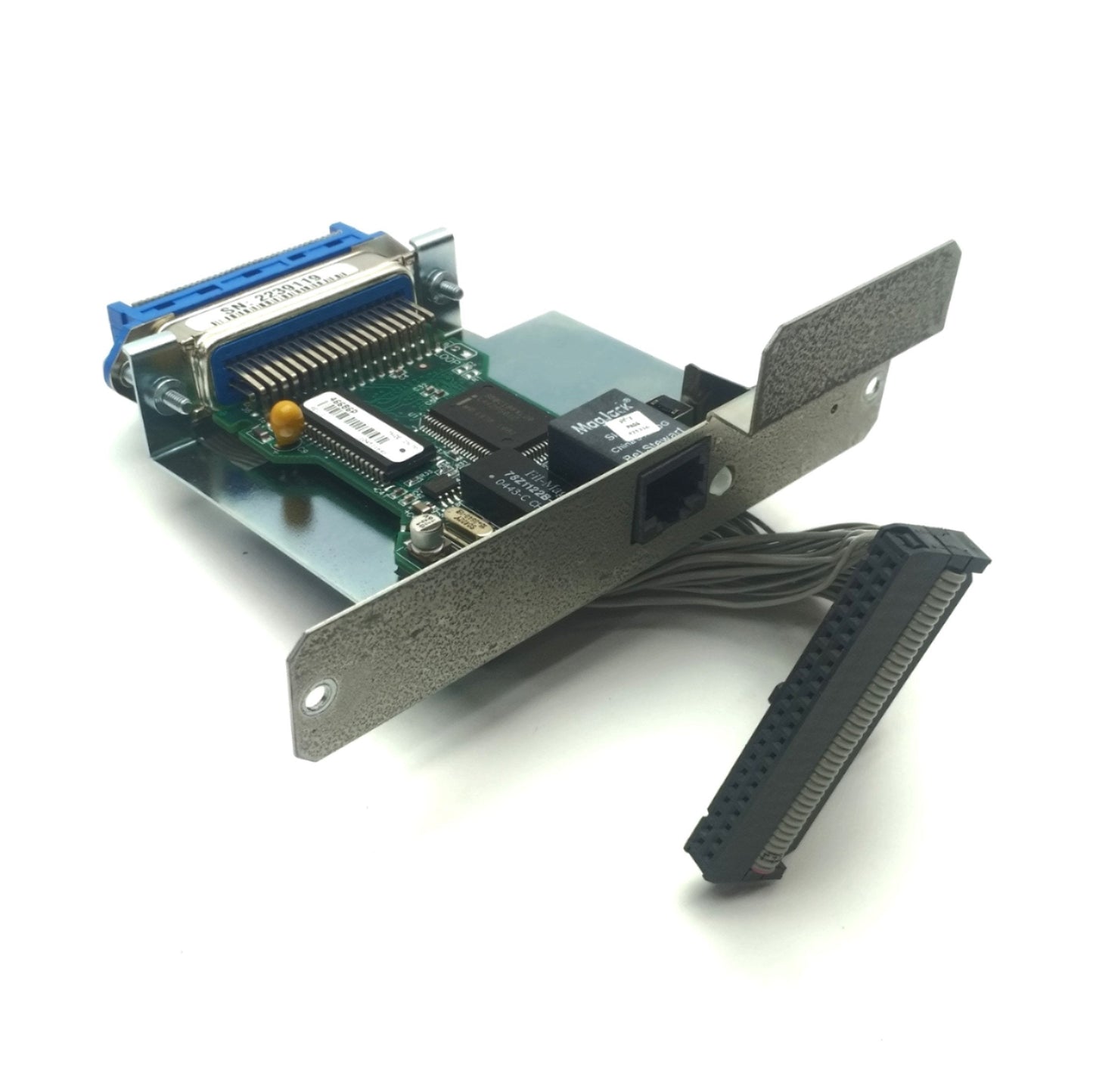 Used Zebra 46686P Network Interface Card, Ethernet/RJ45, For 140XiIII Thermal Printer