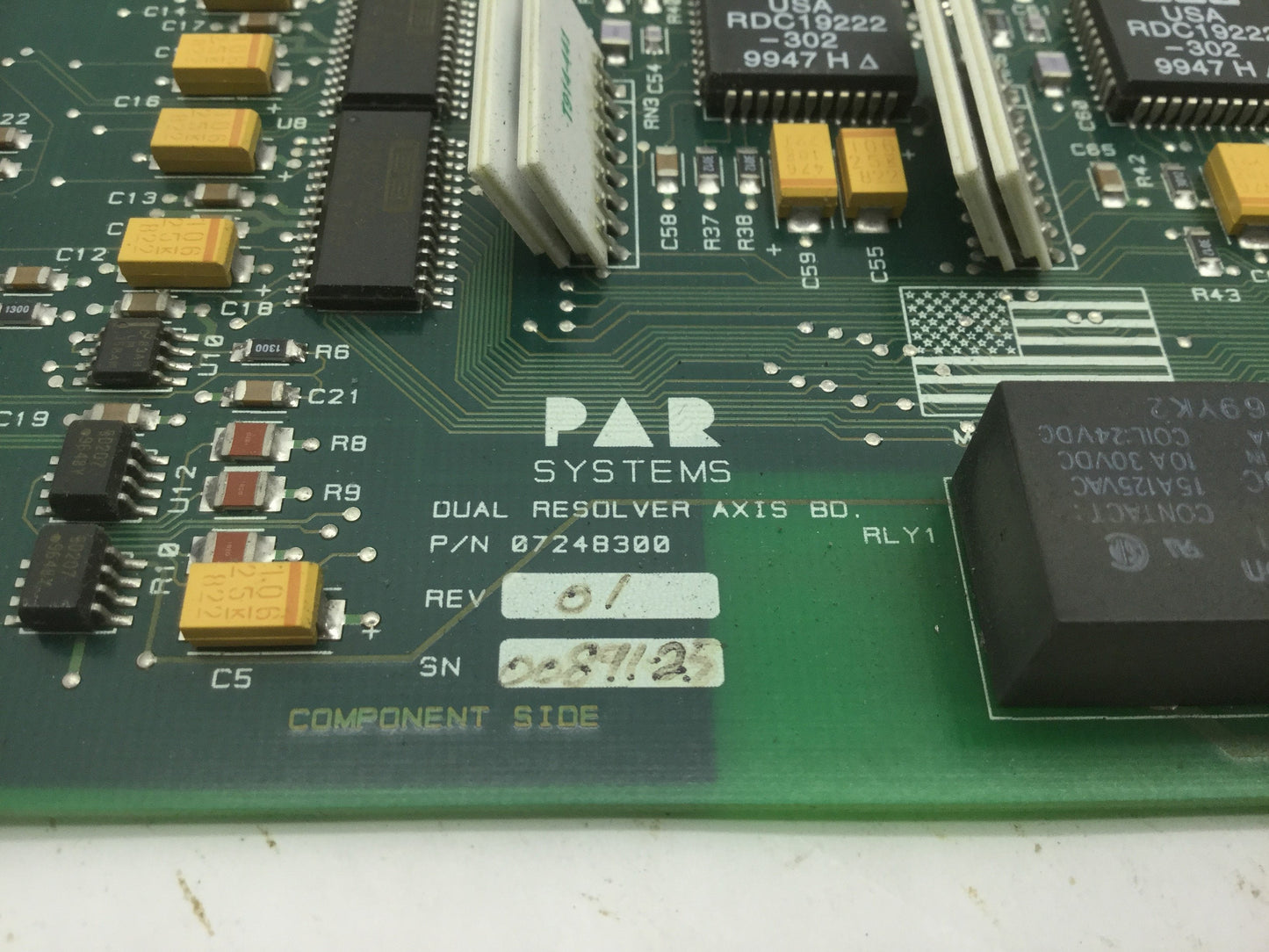 Used Par Systems 07248300 Dual Resolver Axis BD Revision 1