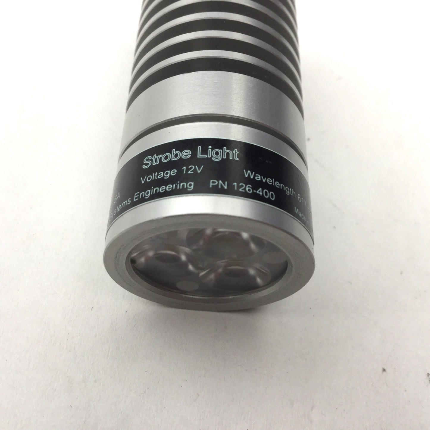 Used Scanlab Systems Engineering 126-400 Strobe Light, Wavelength: 617 nm, 12V, .5A