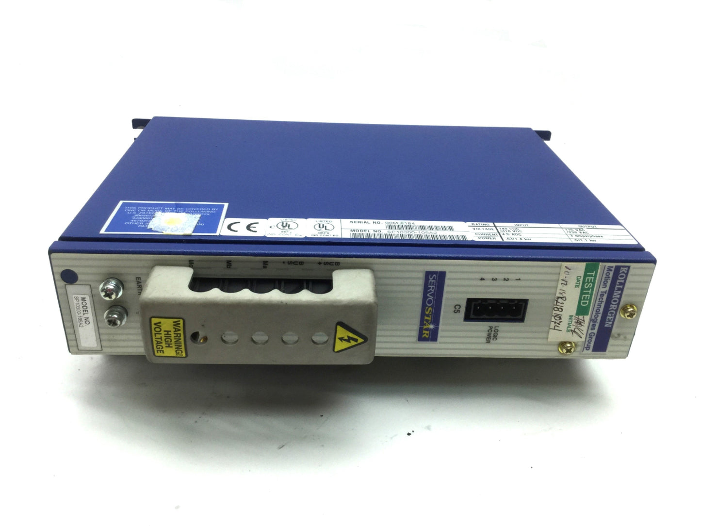 Used Kollmorgen Servostar SP10300 Servo Drive In: 140/310VDC, Out: 115VAC / 230VAC 3A