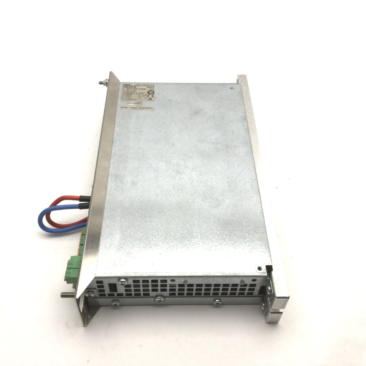 Used AMK AMKASYN KWD 2 Double Inverter Module In: 540-650VDC, Out: 3? 350VAC, 0-800Hz