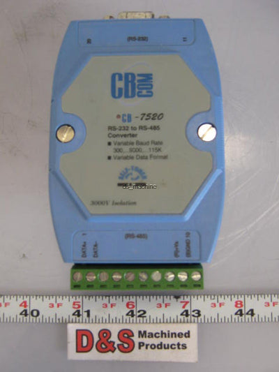 Used CB-Com CB-7520 Isolated RS-232 to RS-485 Converter