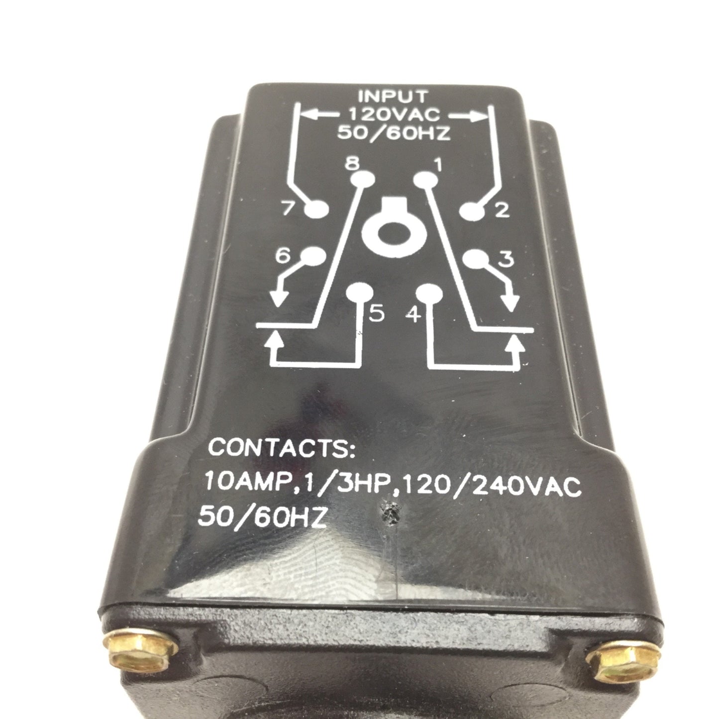 New Other PAC 2P09210 Delay Timer, 0.1-5sec, DPDT, Input: 120VAC 50/60Hz, 8-Pin Male