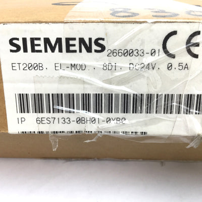 New Other Siemens 6ES7133-0BH01-0XB0 SIMATIC PLC I/O Module, 8x Inputs, 8x Outputs, 24VDC