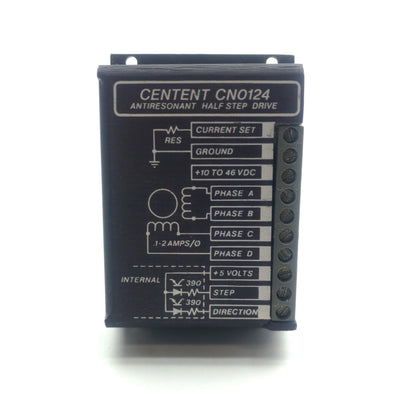 Used Centent CN0124 Stepper Motor Drive, Half-Step, 50mA-2A Motor, 10-46VDC