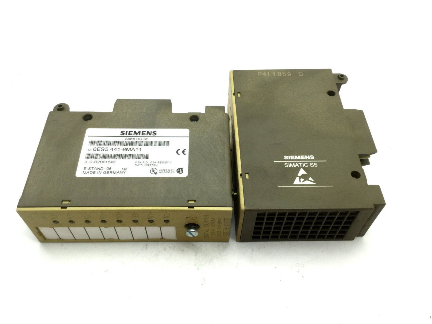 Used Lot of 2 Siemens 6ES5 441-8MA11 PLC Digital Output Module 8 Point 24VDC