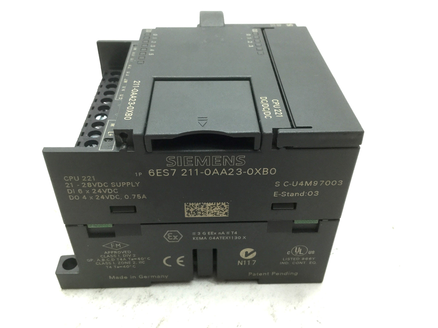 Used Siemens 6ES7 211-0AA23-0XB0 SIMATIC PLC CPU I/O Module 6x Input 4x Output