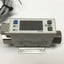 Used SMC PFM711-N02-B Digital Flow Switch, 24VDC, 2-100 L/min Rate, 1/4" NPT, PNP