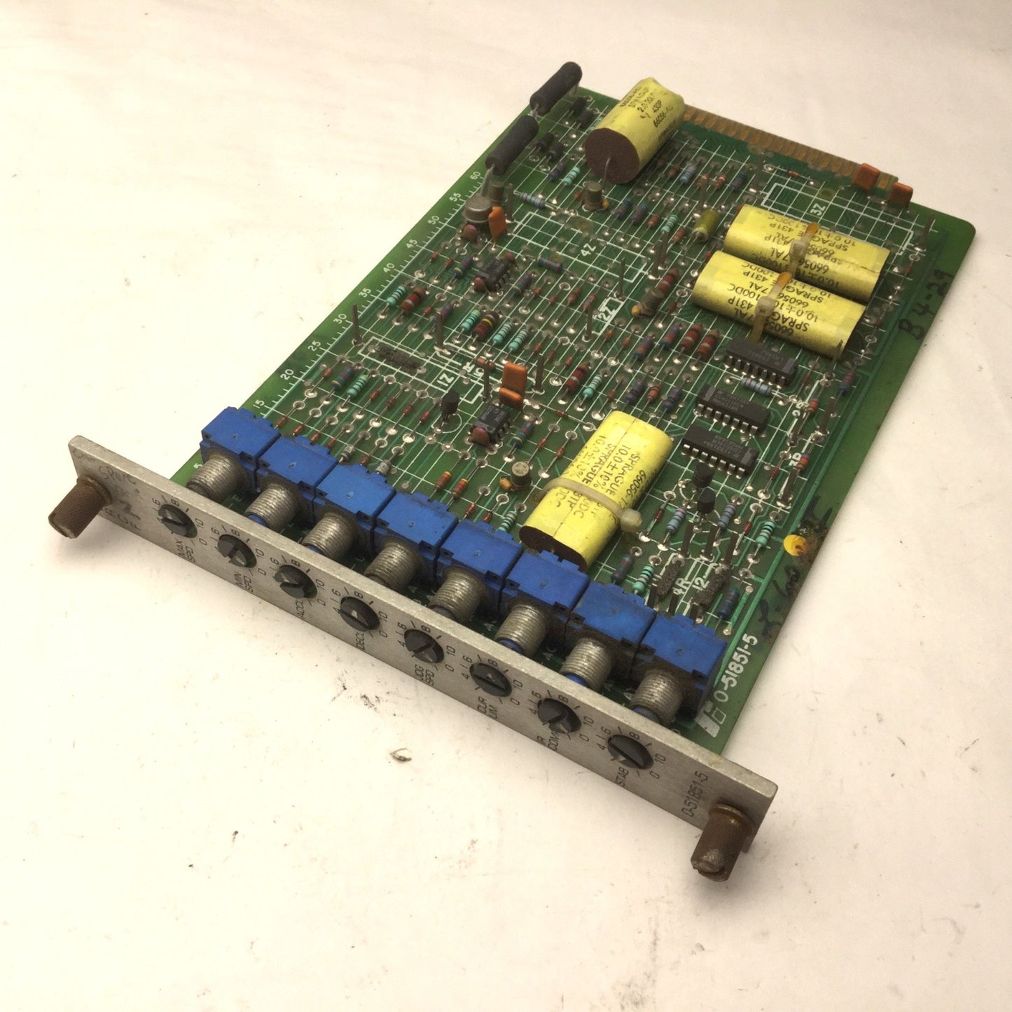 Used Reliance 0-51851-5 PC Control Regulator Module Board, CRCF, 8 Dials