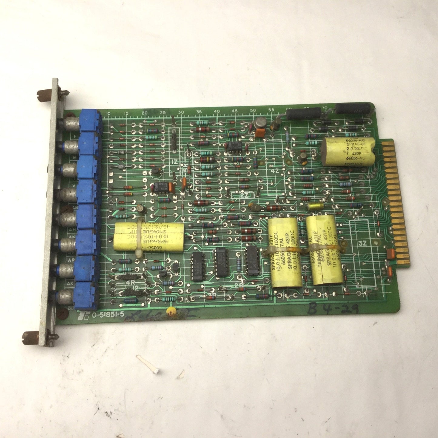 Used Reliance 0-51851-5 PC Control Regulator Module Board, CRCF, 8 Dials