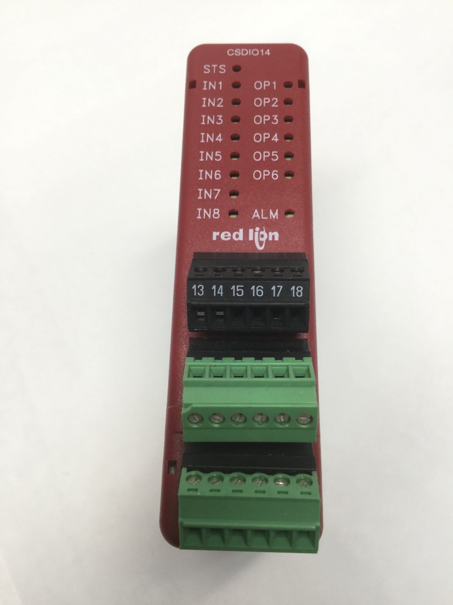 Used Red Lion CSDIO14S Digital I/O Module 8 Input / 6 Solid State Outputs, 30VDC Max