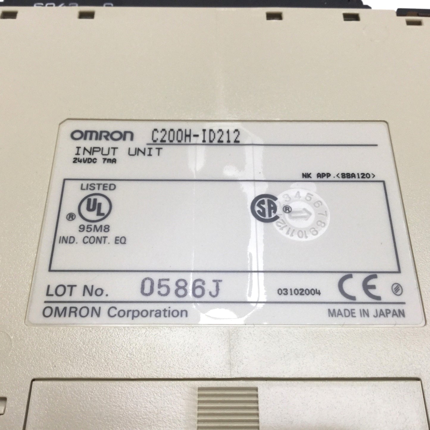 Used Lot of 3 Omron C200H-ID212 Sysmac PLC Input Unit Module Digital 16-Point 24VDC