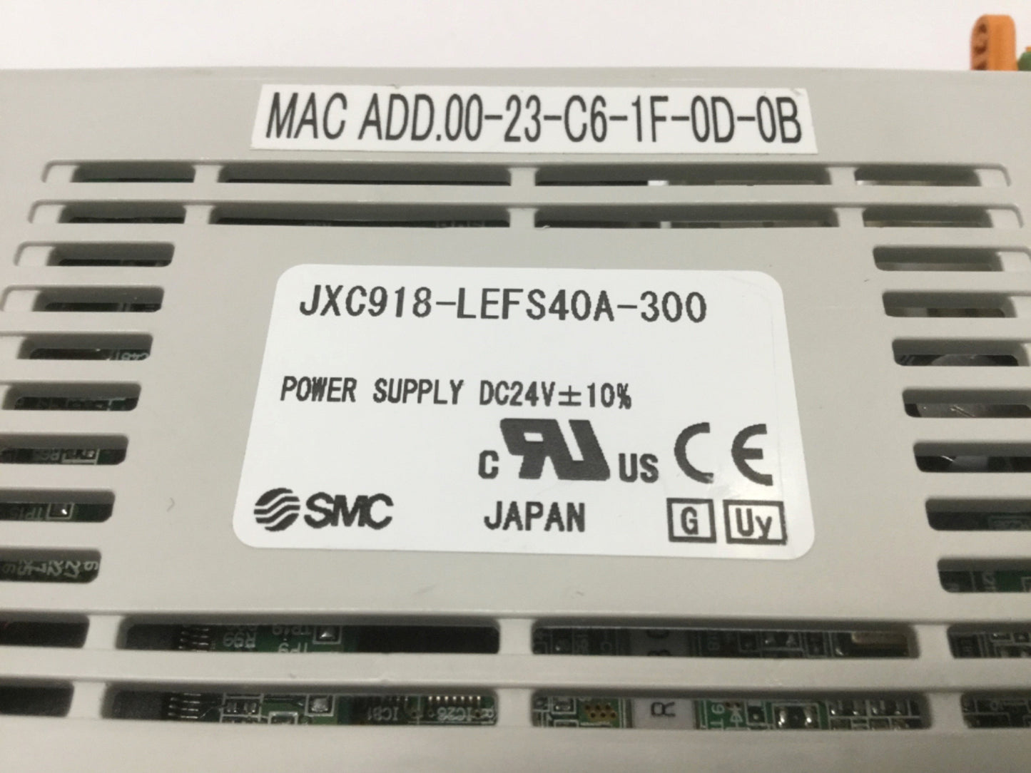 Used SMC JXC918-LEFS40A-300 Ethernet/IP Step Motor Driver Actuator Controller 24VDC