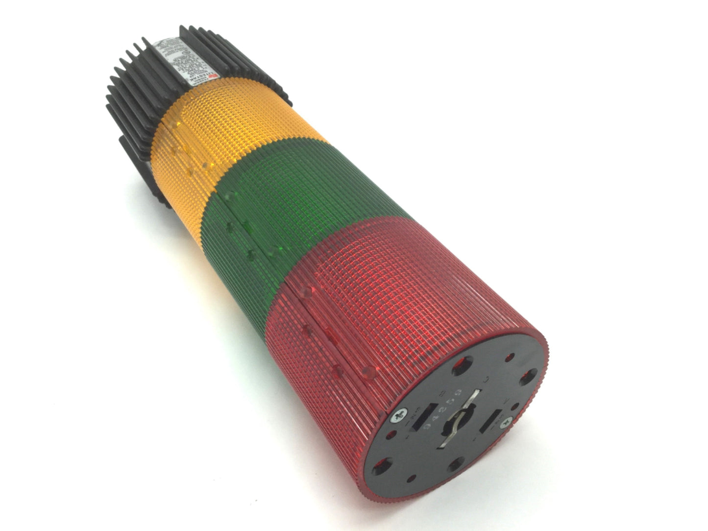 Used Federal Signal LSB-120 LiteStak Amber Green Red Power: 120VAC 1.3A *No Bulb/Cap