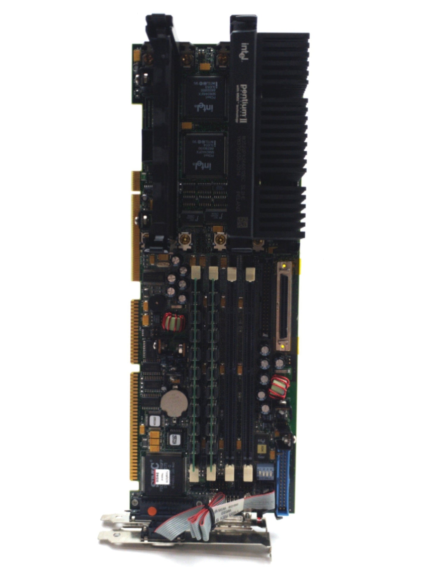 Used TEXAS MICRO 25527 Single Board Computer Intel P2 266MHz 2x Slot 1 64MB PICMG 1.0