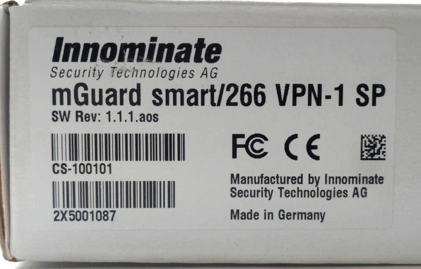 New Innominate FL MGUARD SMART2 VPN Firewall/Router, USB, 2x Ethernet 10/100Mbps