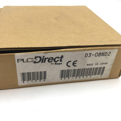 New Other PLC Direct D3-08ND2 PLC I/O Discrete Input Module Unit, 8-Point, 24VDC, Sourcing