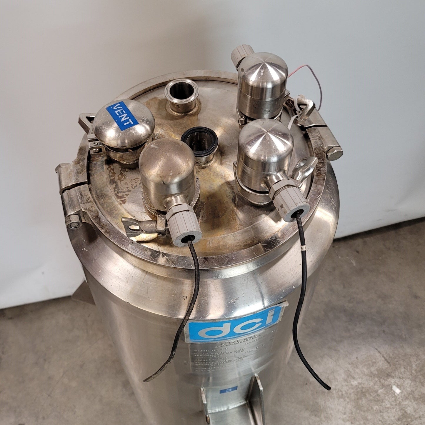 Used DCI INC 95PH5119D 20 Gallon Insulated Stainless Steel Vessel With Level Sensors