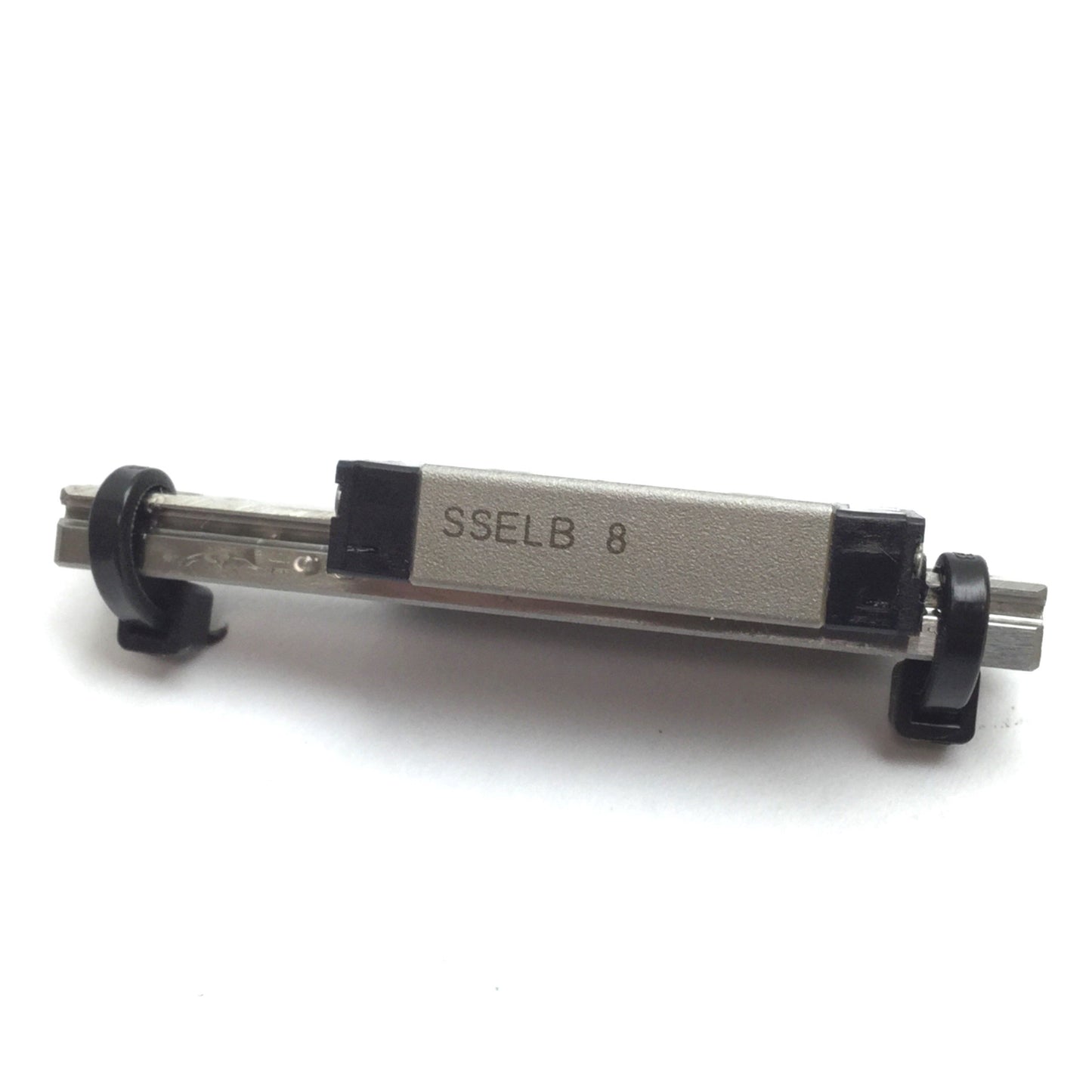 Used Misumi SSELB8 Miniature Long Block Linear Guide, Rail: 55mm, Slide: 17mm x 32mm