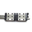 Used Misumi SSEBN10 Miniature Linear Guide Rail W/ 2x Slides, Rail Length: 115mm