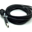 Used L-Com WPUSBAX-5M Panel Mount Type A Female to Male USB 2.0 Cable, 5M, Waterproof