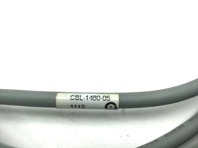 Used Datalogic CBL-1480-05 Camera Cable M12/5P Male to Female Length 5M