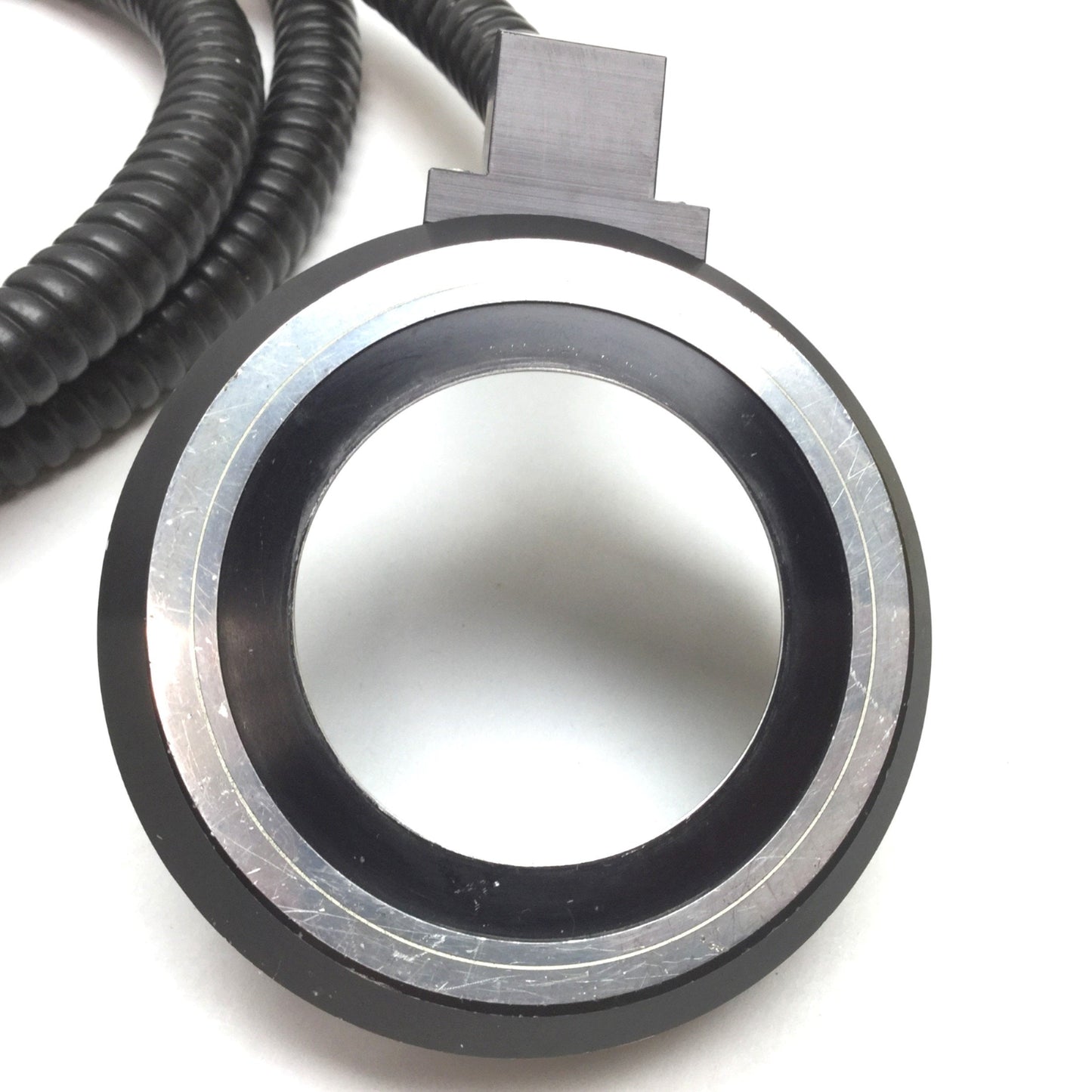 Used Leeds Fiber Optic Microscope Ring Light, ID: 49mm, Length: 1.14m 45", Bundle 9mm