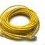 Used Digitus Cat 6A Patch Cord, Yellow, Length: 10M, 26/7 AWG Cat6 Ethernet Cable