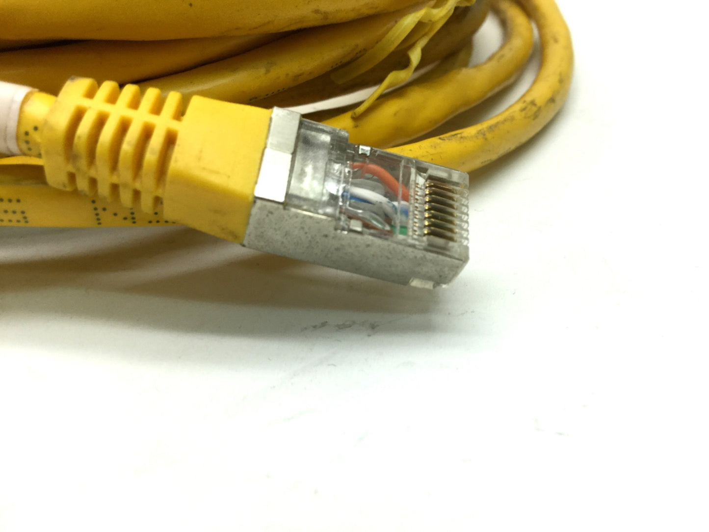 Used Digitus Cat 6A Patch Cord, Yellow, Length: 10M, 26/7 AWG Cat6 Ethernet Cable