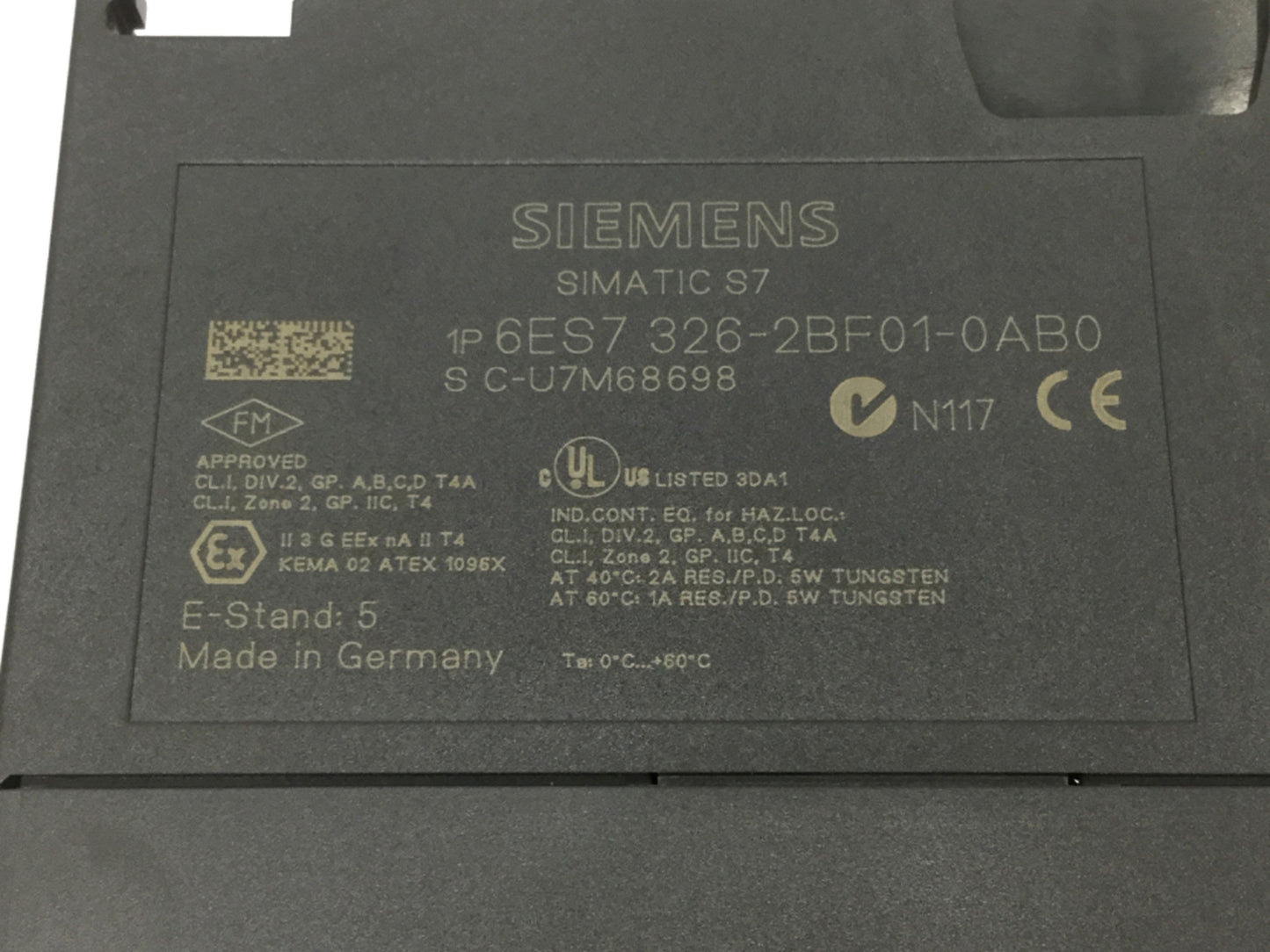 Used Siemens 6ES7 326-2BF01-0AB0 SIMATIC PLC Digital Output Module 24VDC 10-Channel