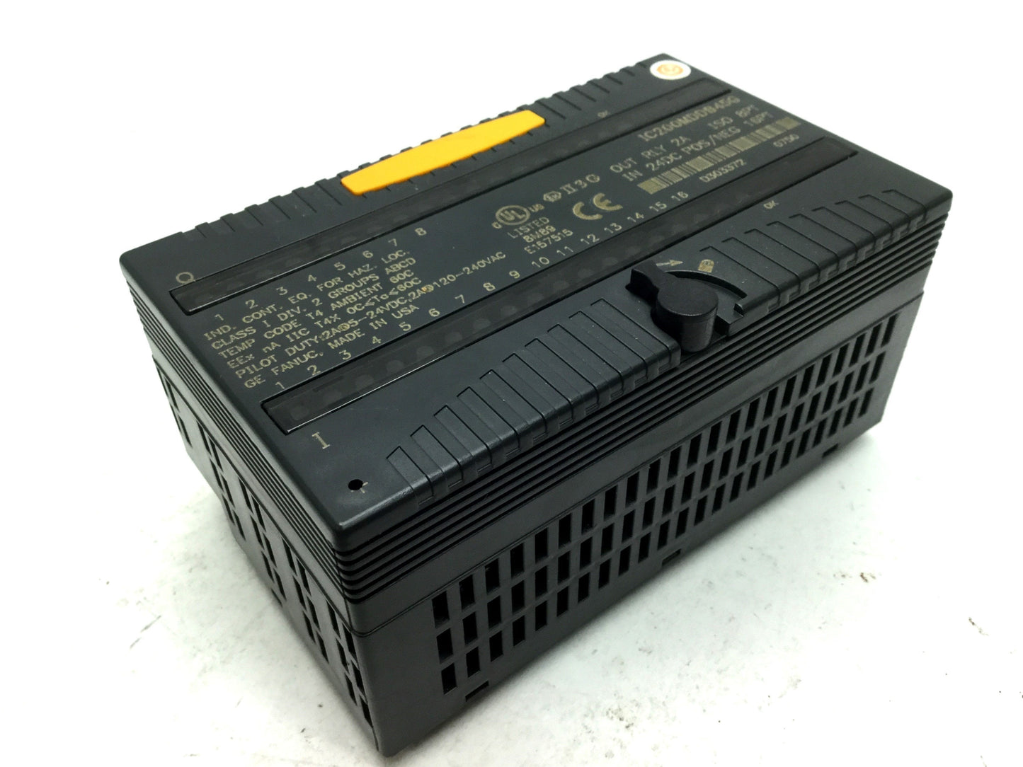 Used GE Fanuc IC200MDD845G Mixed I/O Module Block, Relay Out: 8PT, Inputs: 16pt 24VDC