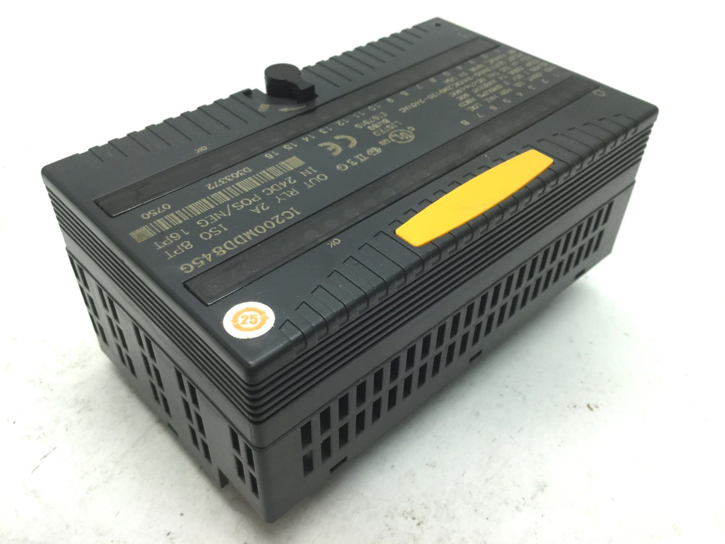 Used GE Fanuc IC200MDD845G Mixed I/O Module Block, Relay Out: 8PT, Inputs: 16pt 24VDC