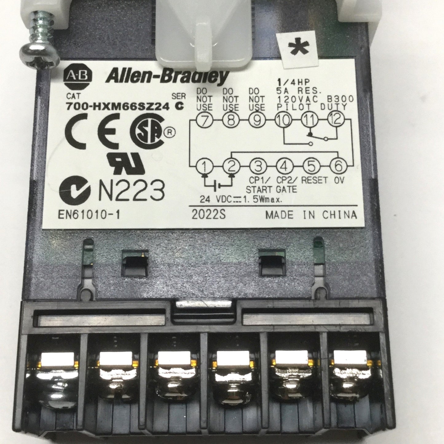 Used Allen Bradley 700-HXM66SZ24 Multi-Function Digital Timing Relay, 5A SPDT 24VDC