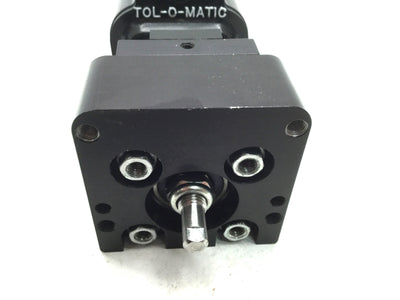 Used Tol-O-Matic BCS10 BNL08 SK1 LMI Ball Screw Linear Actuator Stroke 1", Shaft 1/4"