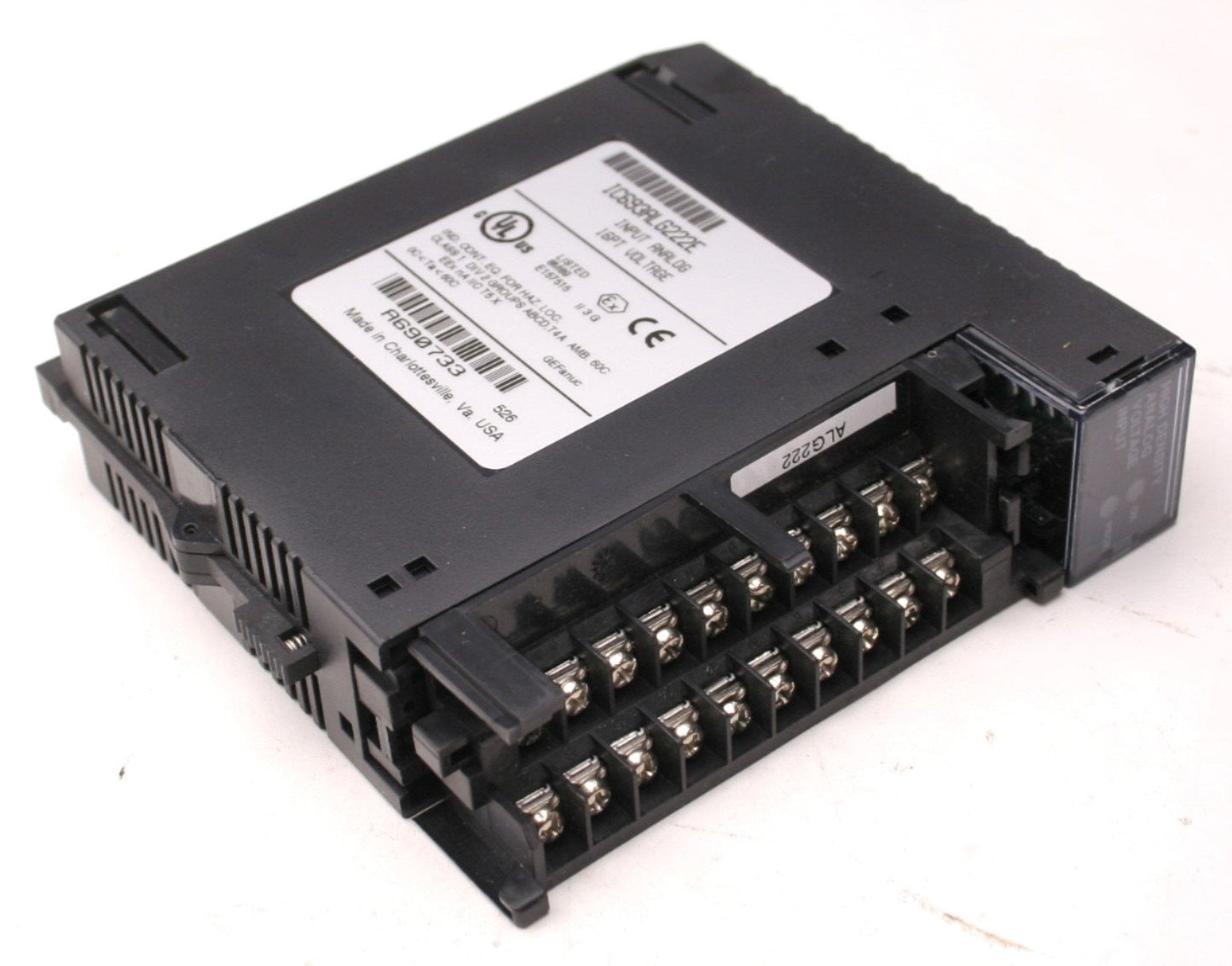 Used GE Fanuc IC693ALG222E Analog Voltage Input Module, Series 90-30, No Cover