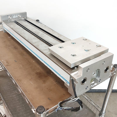 Used mta MS-30-500 Linear Positioning Stage 510mm Travel 10mm Lead 200 x 150mm Stage