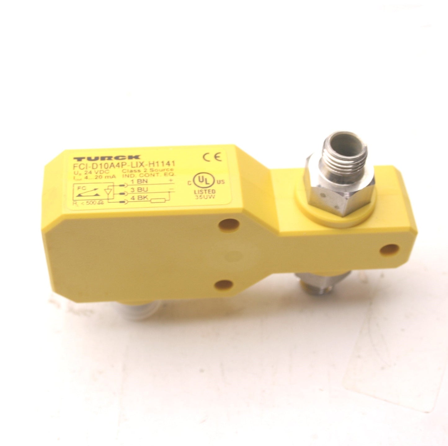 New Turck FCI-D04A4P-LIX-H1141 Adjustable Flow Sensor For Liquid Media 0.01-1L/min