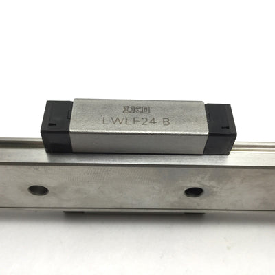 Used IKO LWLF24 B Linear Actuator Ball Bearing Slide Carriage on 160mm Guide Rail