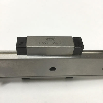 Used IKO LWLF24 B Linear Motion Ball Bearing Slide Carriage on 160mm Guide Rail