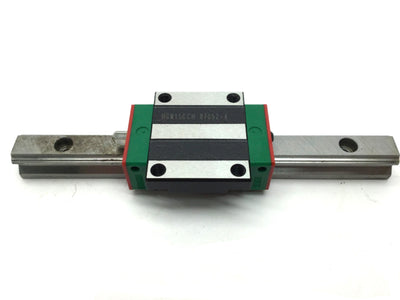 Used Hiwin HGW15CCH Ball Bearing Carriage Block Slide, 160mm HGR15 Linear Guide Rail