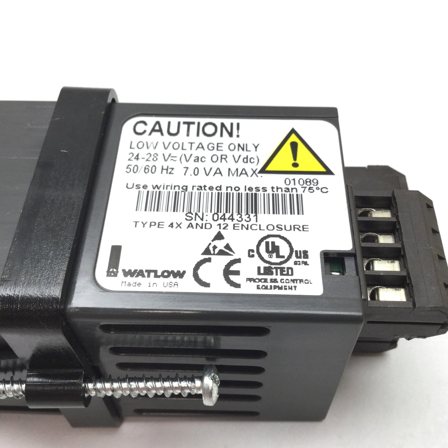 Used Watlow 96B0-FDDA-00RR Temperature Controller, Supply: 24-28VAC/DC, Relay Outputs