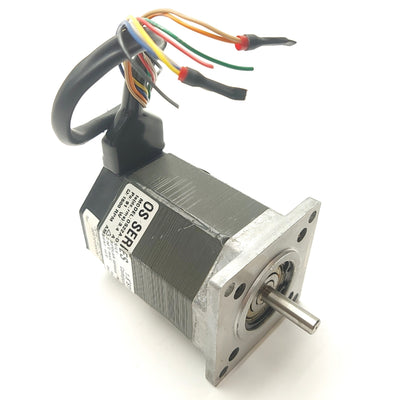 Used Parker OS22A-DNFLY Stepper Motor, 1.8ø, 186oz-in, 8-Wire, 75VDC 3.4A, NEMA 23