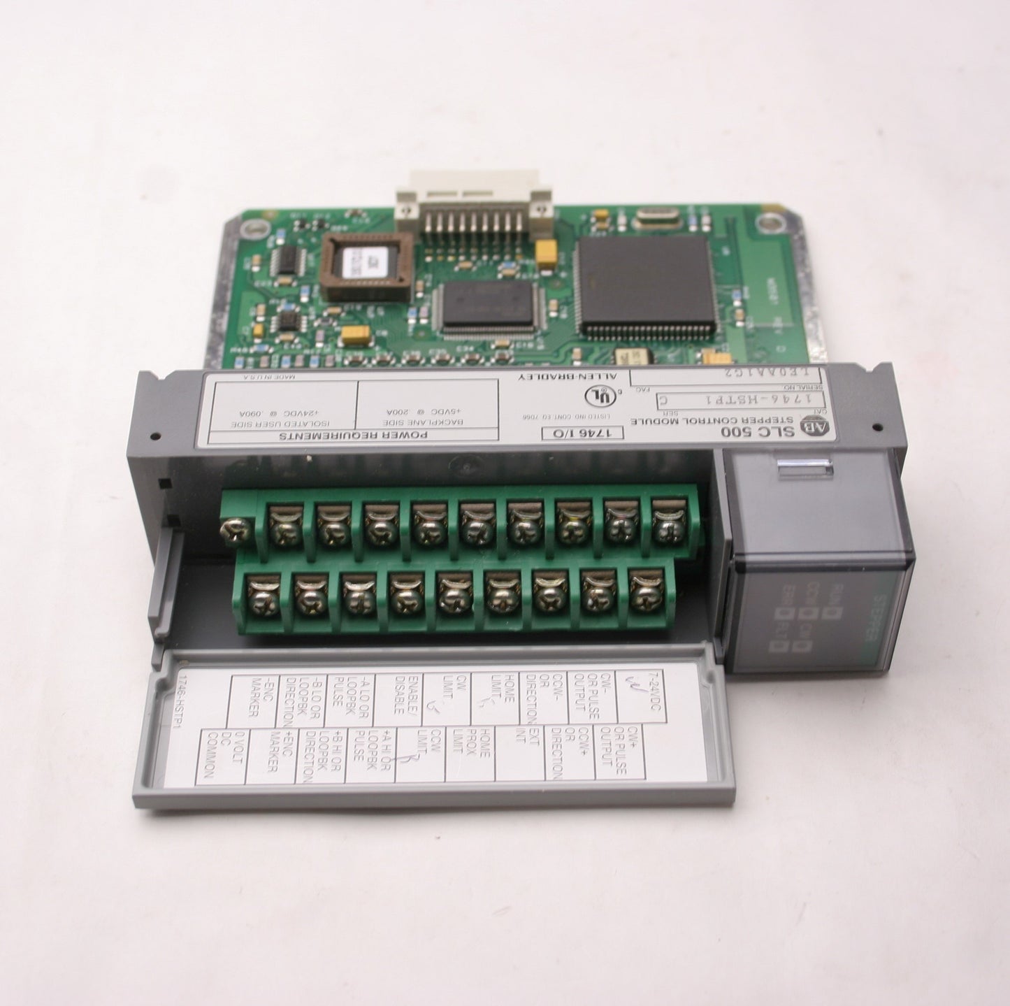 Used Allen Bradley 1746-HSTP1 SLC 500 Stepper Control Module, 5VDC/24VDC, Series C