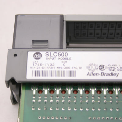 Used Allen Bradley 1746-IV32 SLC500 Series C Input Module, 15-30VDC, 32-Point